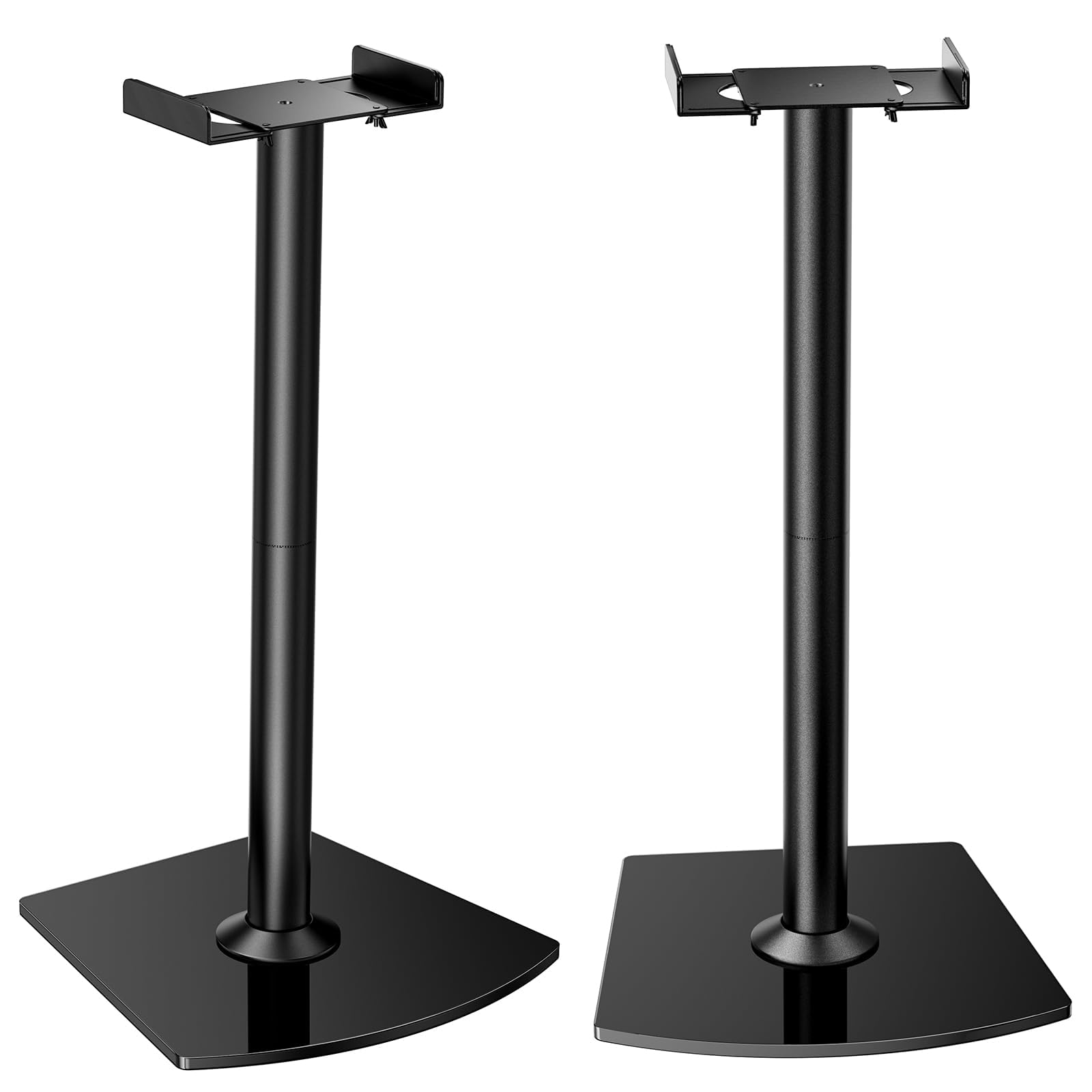 Perlegear Universal Speaker Stands Pair with Cable Management, 33.6 inch Speakers Stands for Bookshelf Speakers, Satellite Speakers &amp; Surround Sound Speaker Holds to 22lbs (PGSS2)