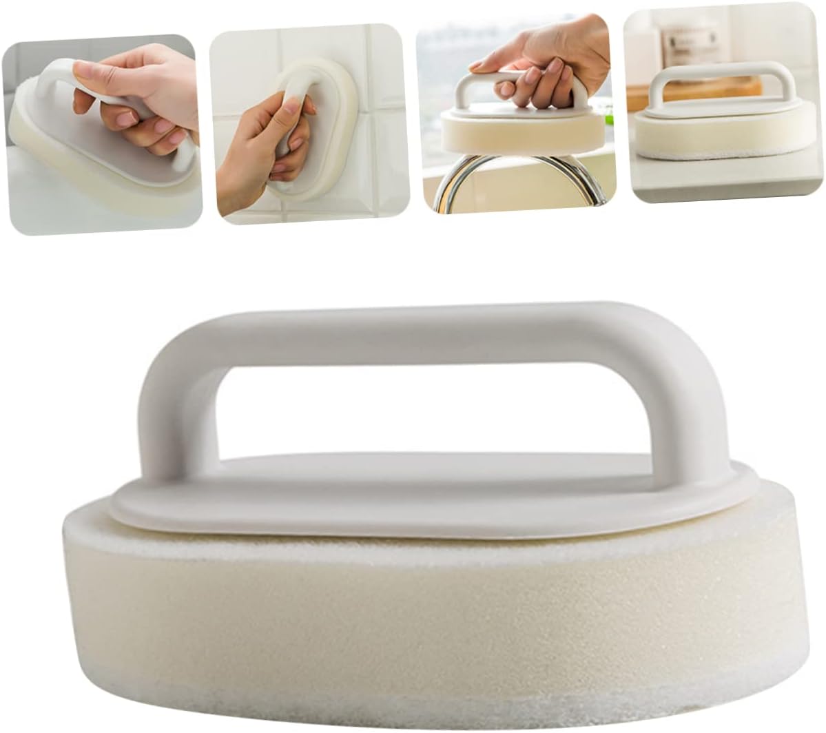 FOMIYES 3sets Cleaning Sponge Brush for Kitchen and Bathroom and Easy to Clean for Bathtub Scrubbing and Household Cleaning Tasks