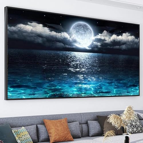 JATOK Square Diamond Painting Kit for Adults, Sea of Moon 15.7 x 27.5 in by JATOK - Used condition - Image 3