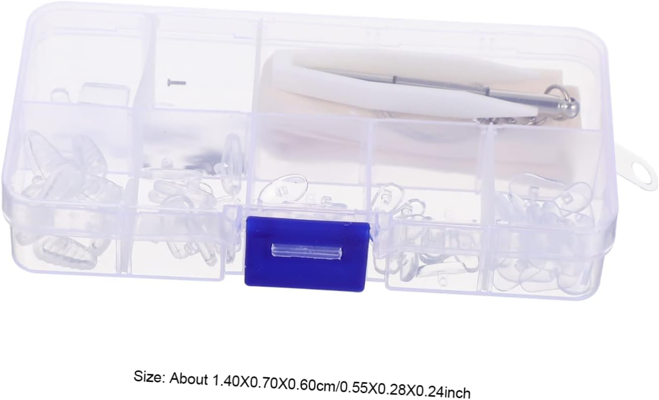 Beavorty 4sets Nose Pads Replacement Kit Glasses Repair for Eyeglasses and Sunglasses Non-Slip Nose Pads Glasses Repair Tools