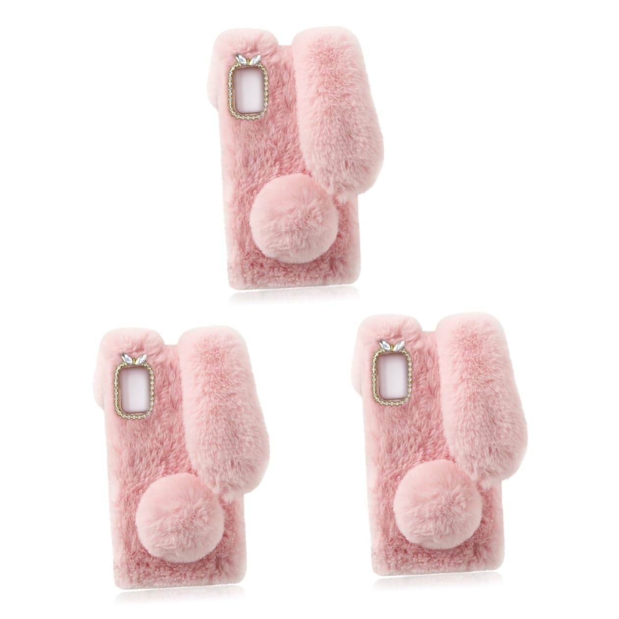 jojofuny 3pezzi Custodia Telefonica Morbida Forma Di Coniglio Per g Stylus Protezione Antisfregamento Peluche Tpu Copertura Fluffy Per Smartphone Accessorio Elegante e Resistente Per Ogni