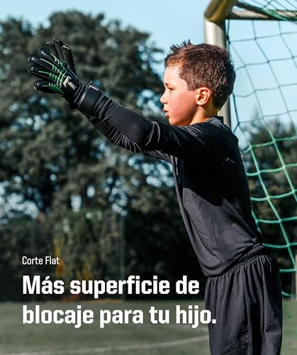T1TAN Fluo Beast Junior 3.0 - Guantes de Portero para niños - Sin protección para los Dedos - Guantes de fútbol para niños - Los Profesionales del Futuro - Tallas 6 - imagen 4