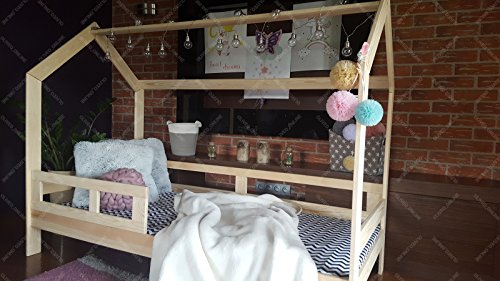 Lit pour enfants, lit d'enfant, lit bébé, lit de jeu, 11 dimensions et plus (190 x 90, Gris)