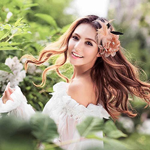 Actlati Fascinator Hat For Women Flower Mesh Feathers Hair Clip Tea Party Wedding Cocktail 20S Flapper Headpiece #TOP5