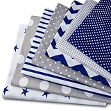 Tessuto al metro cotone 7 pezzi ciascuno 50x80 cm - Tessuti e stoffe per cucito creativo decorazione...