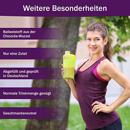 Sanatura Inulin – 250 g Inulin Pulver – vegan und glutenfrei – Aktiv Ballaststoff aus der Chicorée-Wurzel