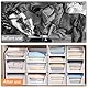 DAJAVE 4 Stück Kleiderschrank Organizer Schrank Schubladenbox Stapelbare Schrank Organizer Kleiderschrank Plastik Regal Schubladen Organizer Aufbewahrungsbox Schubladenbox (Weiß-,32.3x43x18cm)