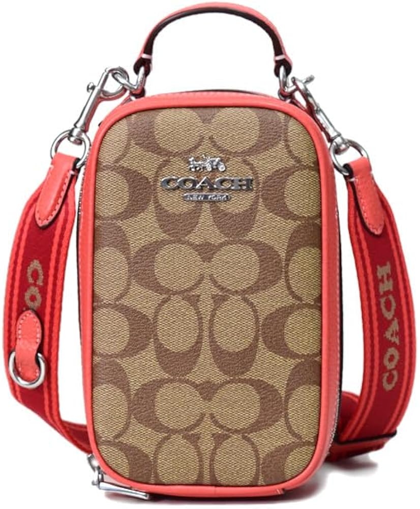 coach シグネチャー　レザースマホショルダー coach シグネチャー レザースマホショルダー