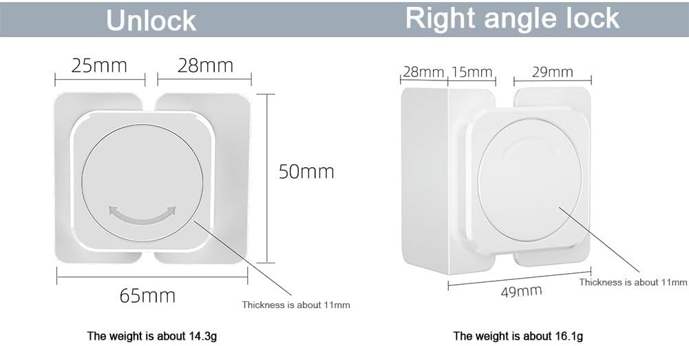 Keep Your Home Safe with 6 Child Safety Locks for Cabinets, Fridges & Drawers,