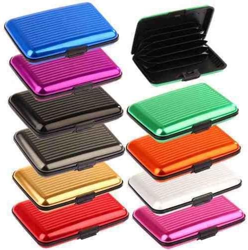 SystemsEleven Waterproof Business ID Credit Card Wallet Holder Aluminium Metal Pocket Box Case