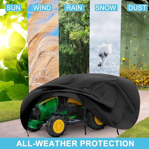 Image of Kids Ride On Toy Tractor Cover, 70 inch x 28 inch x 26 inch Outdoor Waterproof Cover