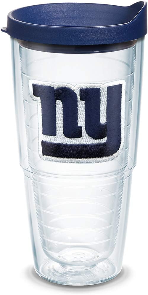 Tervis Made in USA Double Walled NFL New York Giants Insulated Tumbler Cup Keeps Drinks Cold & Hot, 24oz, Primary Logo