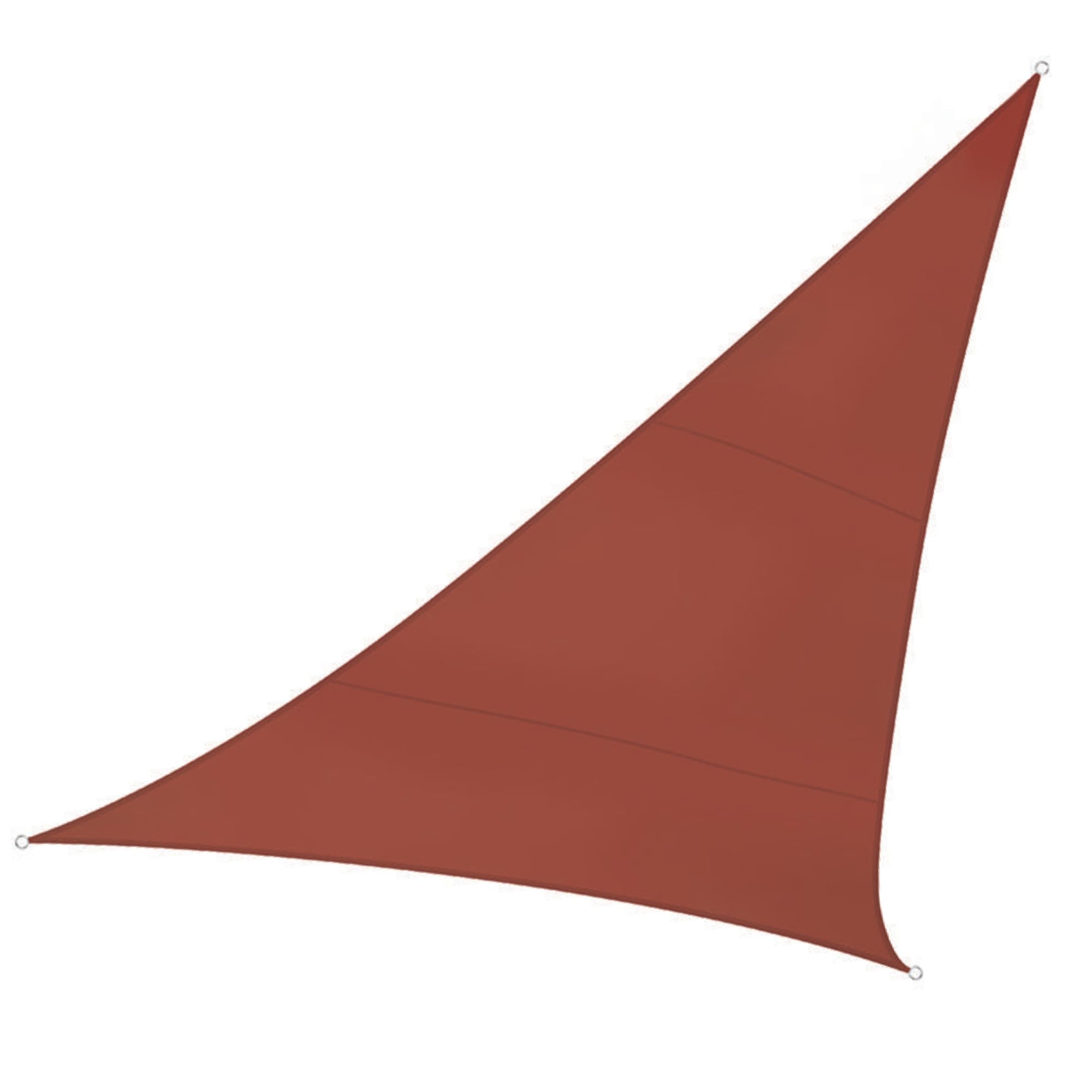 Voile d'ombrage Perel en polyester brun haute densité 3.6m