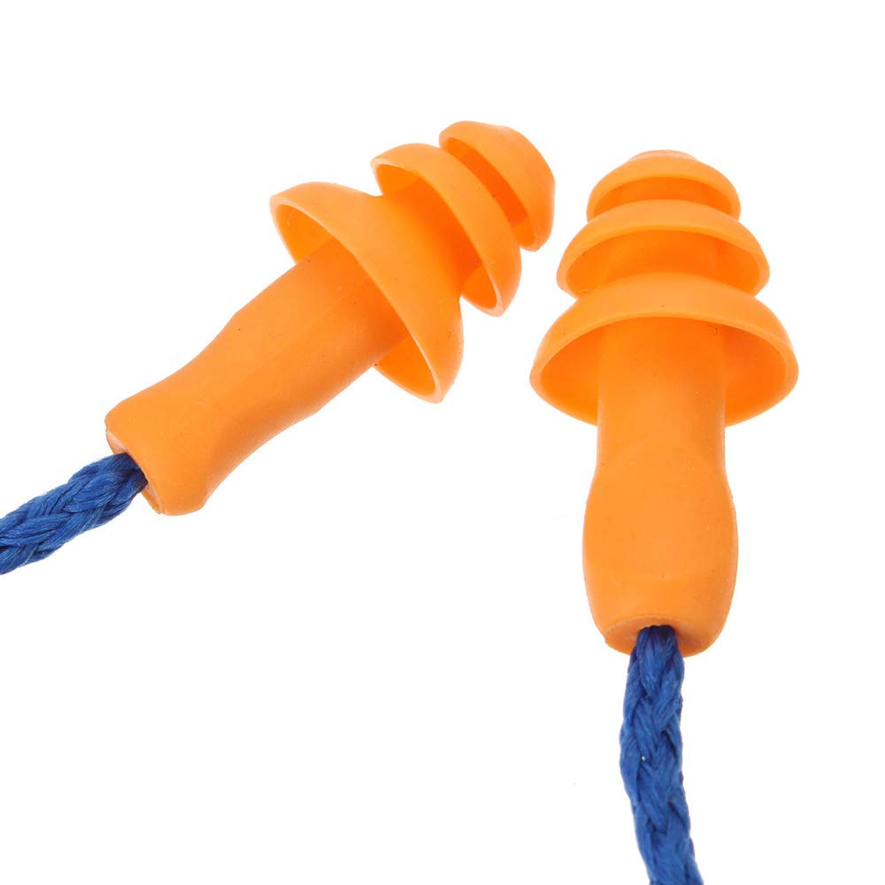 10 Paia Di Tappi Per Le Orecchie In Silicone Con Cavo A Spirale, Impermeabili E Riusabili, A Forma Di Albero Di Natale, Per Nuoto, Sonno, Studio E Viaggi