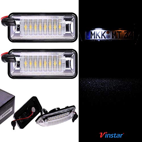 VINSTAR LED Kennzeichenbeleuchtung E-geprüft CAN-Bus 18 LEDs je Modul 6000