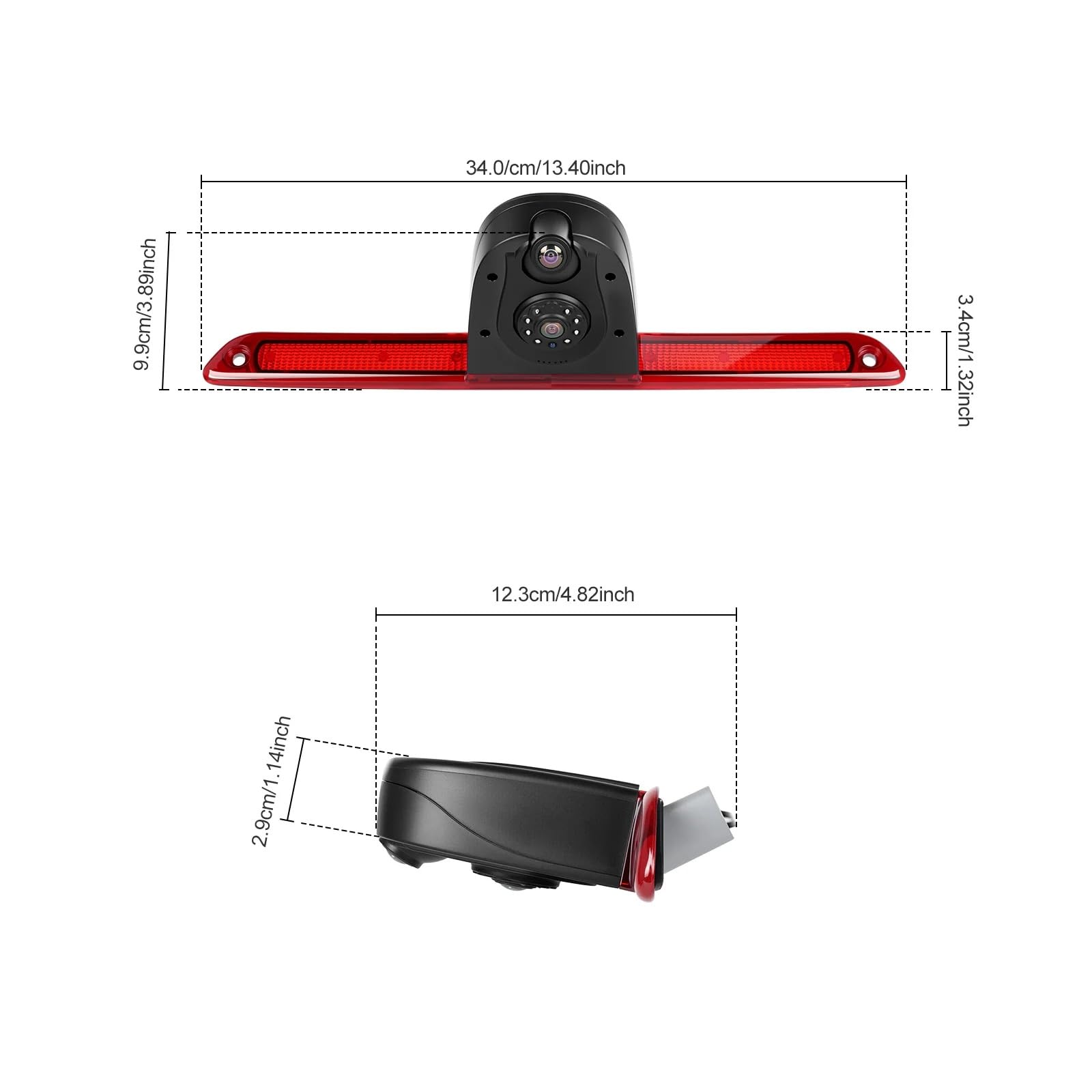 Cámaras Traseras para Benz para Sprinter 2007-2019 Vista Trasera De Coche Cámara De Marcha Atrás Visión Nocturna Luz De Freno