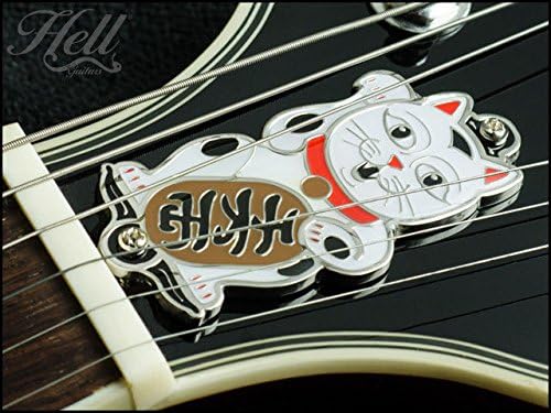 Amazon _ ギター ロッドカバー Gibson_レスポール_SG_ES-335など 多機種に対応!100%真鍮&エナメル Hell Guitars オリジナルデザイン 招き猫 _ ギターメンテナンス用品 _ 楽器・音響機器