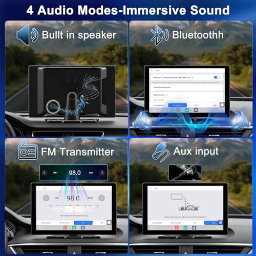 Image of Cason 9 inch Wireless CarPlay Screen with Net-Flix You Tube Apps,Car Android Player with CarPlay and Wireless Android Auto Bluetooth, IPS LED Display Screen (9 Inch Screen Only)