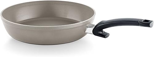 Fissler Ceratal Comfort Ceramic 10.2 Inch Non-Stick Frying Pan, Warm Grey, Made without PFAS
