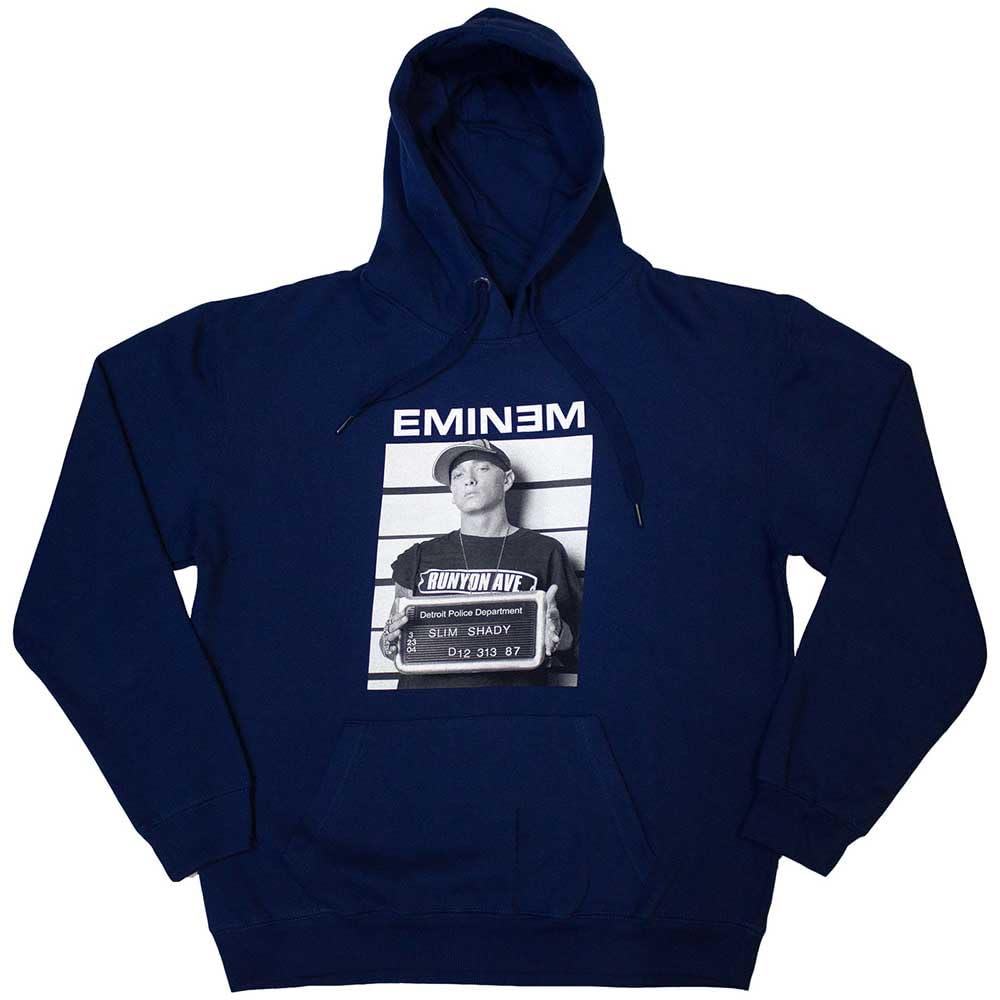 Rock Off officially licensed products Eminem Arrest Pullover Hoodie L Blue