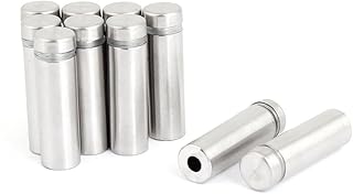 Aexit Stainless Steel Material Handling Products Advertising Nail Screw Class Standoff 12mm x 40mm Panel Carriers 10 Pcs