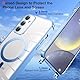 CaseLover Magnetische Handyband für Samsung Galaxy S24 FE 5G Hülle mit Band, Klare Silikon Handyhülle mit Kordel zum Umhängen Stossfest Kameraschutz Bumper Schutzhülle Case für S24 FE 5G, Blau