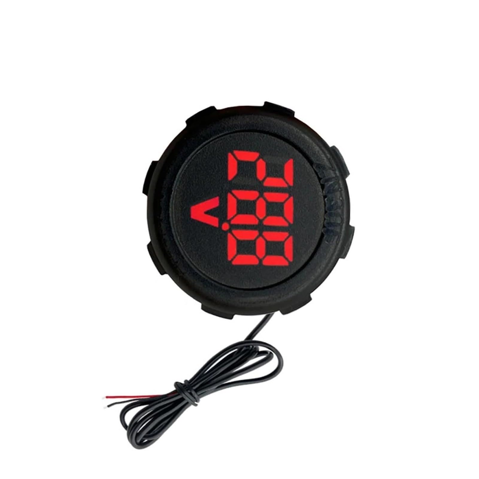 Voltages Testing Tool Round Waterproof Construction 4V to 100V LED Screen for Automotive Equipment Maintenance LED Digital Display Voltmeter