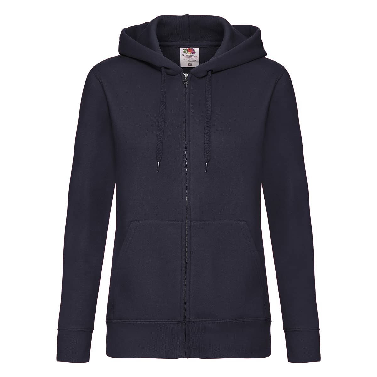 Fruit Of The Loom (Xs, Deep Navy) Womens/Ladies Lady Fit Hoodie Blue,Multicoloured
