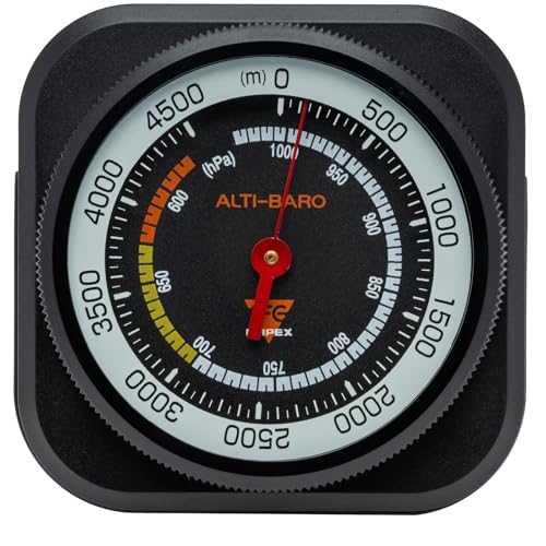 EMPEX FG-5102 Analog Altimeter, Barometer, Altimax 4500, Black, 2.6 x 2.7 x 1.0 inches (6.6 x 6.8 x 2.5 cm)