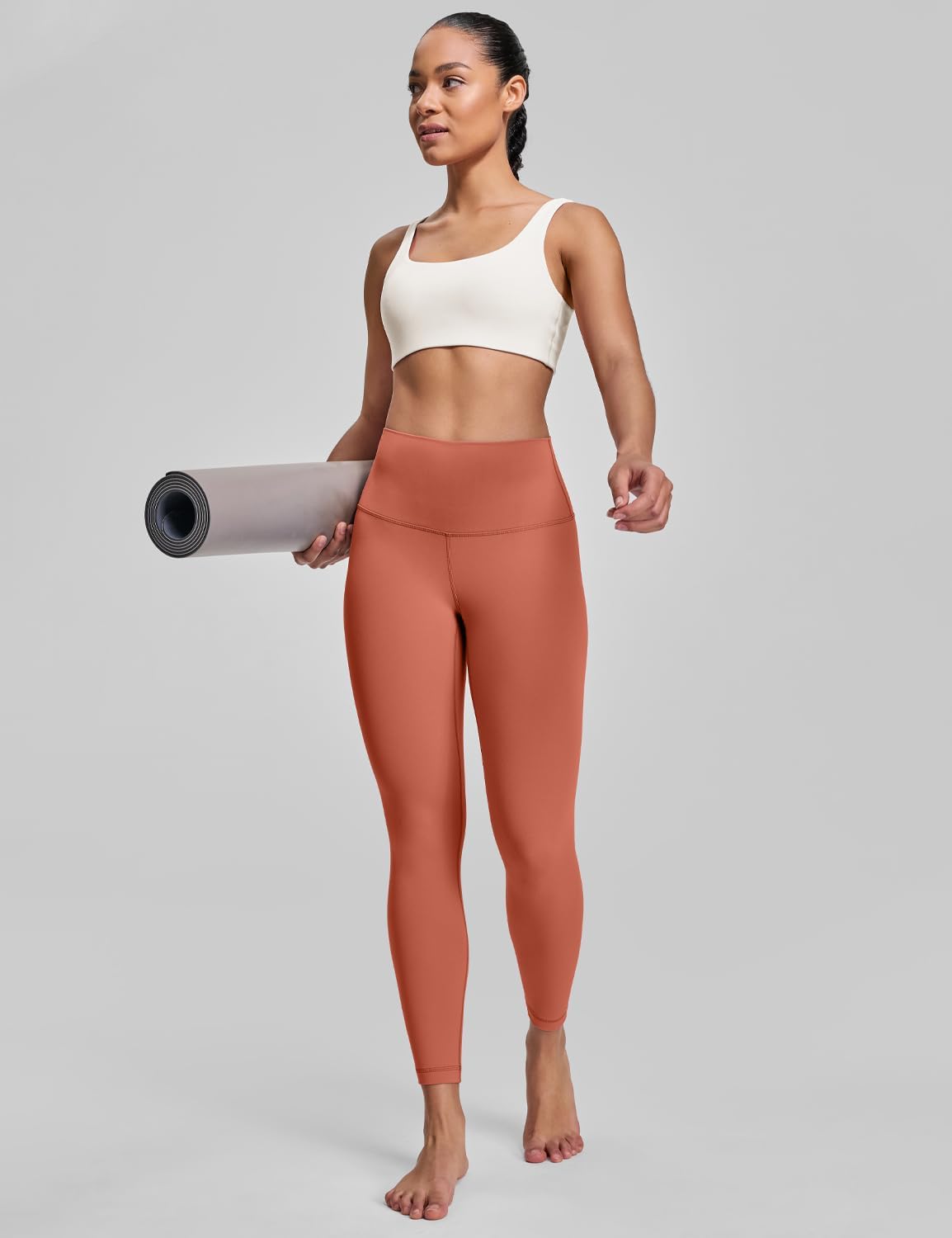 HeyNuts Pure&Plain x Yoga Pro Leggings 25'', Buttery Soft High Waisted 7/8 Lounge Yoga Pants - Image 5