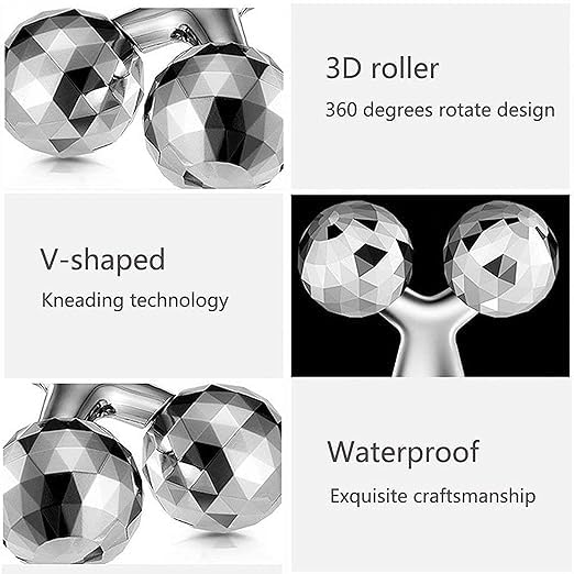3D Manual Solar Powered Roller Face Body Massager Skin Lifting Wrinkle Remover Facial Massage For Relaxation and Tightening 5 51mM1nYGDqL