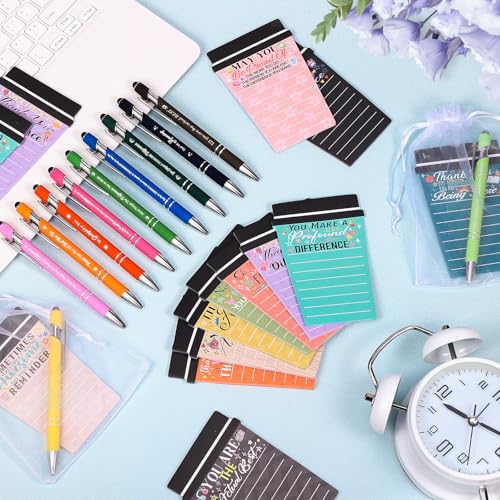 Bloc-notes tasse à café et stylos de motivation | Lot de 60