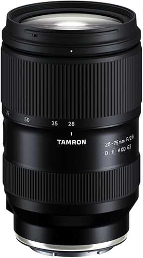 Tamron 28-75mm F2.8 DI III VXD G2 for Sony Full-Frame mirrorless Camera Lenses (Black)