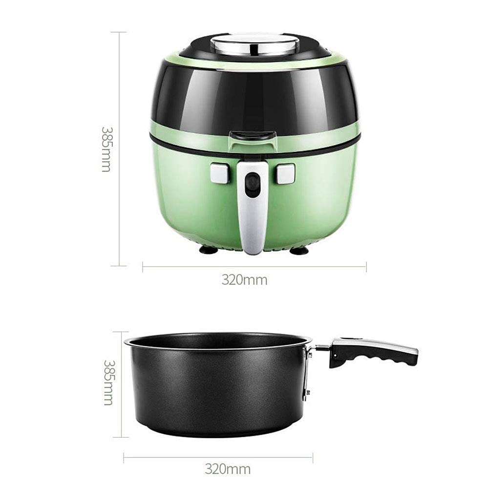Frytkownica na gorące powietrze o mocy 1350 W, duża pojemność 6,5 l, elektryczna frytkownica beztłuszczowa, inteligentna frytkownica z funkcją mieszania, cyfrowy wyświetlacz dotykowy, wymagana
