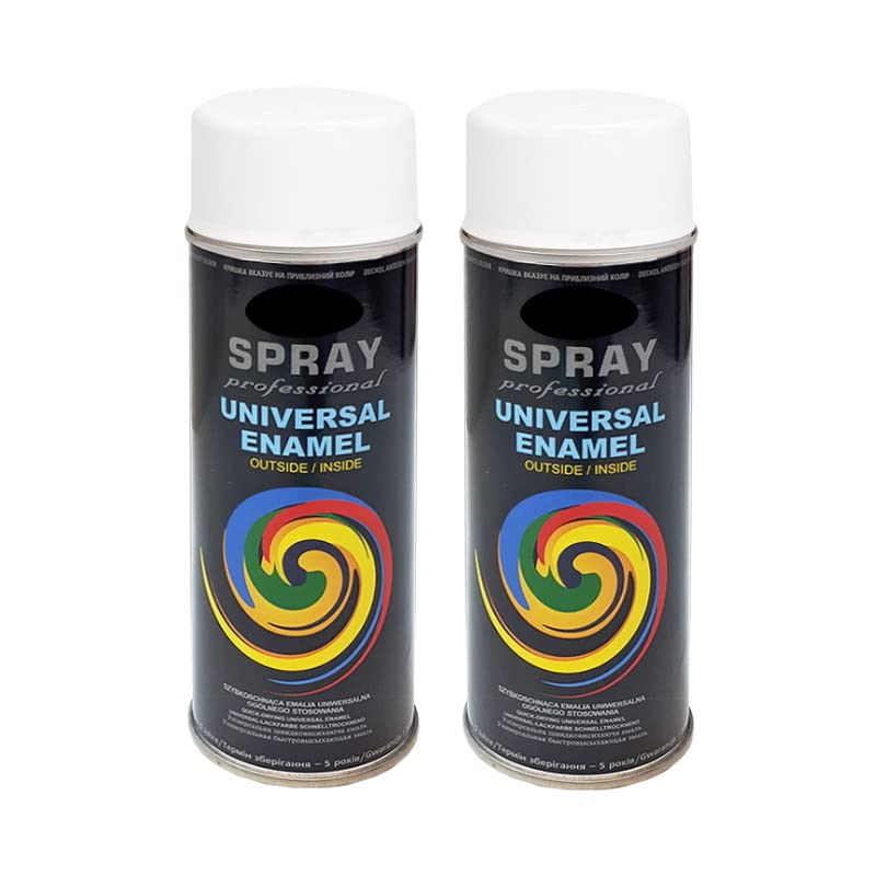 Sparvar Lackspray RAL 9010 Reinweiß Matt (400 Ml) – Für Metall, Holz & Kunststoff
