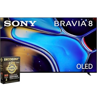 Sony K55XR80 BRAVIA 8 55 inch 4K HDR Smart OLED TV 2024 Bundle with 2 YR CPS Enhanced Protection Pack