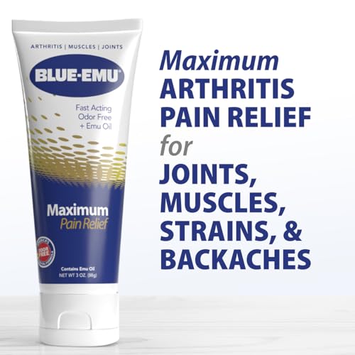 BLUE-EMU Maximum Pain Relief Cream for Arthritis, Muscle, & Joint Aches, 3 Oz, 2 Pack - Image 5