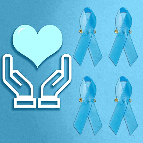 Image of Ribbon Awareness Satin Pins Cancer Awareness Ribbon Pin with Safety Pin