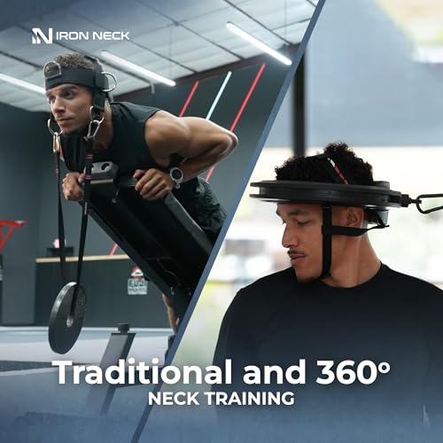 Image of Iron Neck Trainer 3.0 Pro, Alpha Plus Neck Harness, and Strength Kit Bundle for Progressive Strength Training, Pain Relief and Muscle Building