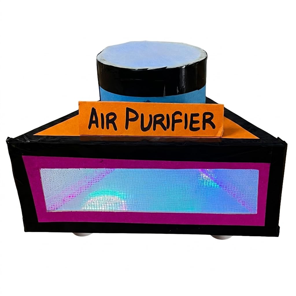 DIY Air Purifier Model for School Project | Working Air Filtration Science Model | Pollution Control Project Kit | STEM Learning Toy for Kids | Komodo Craft-image-20