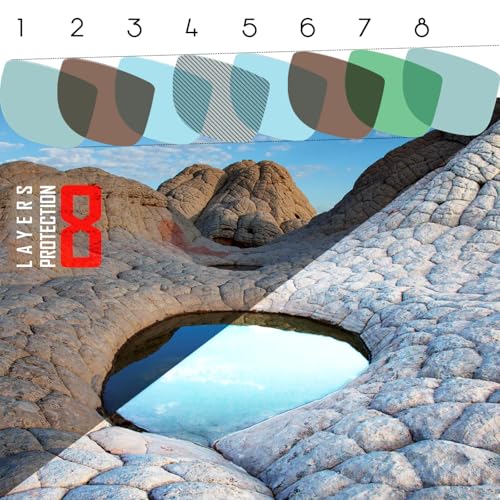 Image of OOWLIT Replacement Lenses Compatible with Oakley Radar EV Pitch OO9211 Sunglass