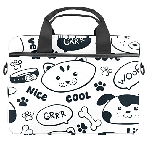 Sacoche ordinateur portable 13.3 protégeant votre écran avec le motif chiens rigolos