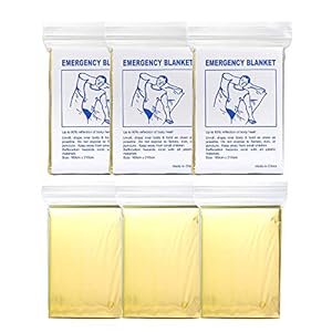 Vordas Rettungsdecke, 6 Stück Rettungsfolie