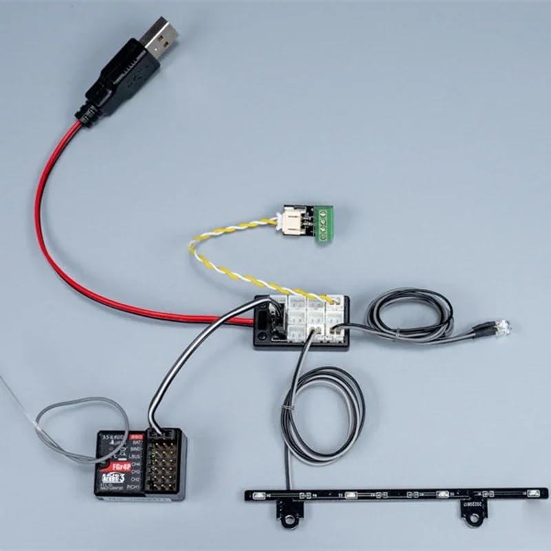 Cable RC USB a PH2.0 de 5V y módulo de expansión premium de 9 vías para transferencia de corriente 3