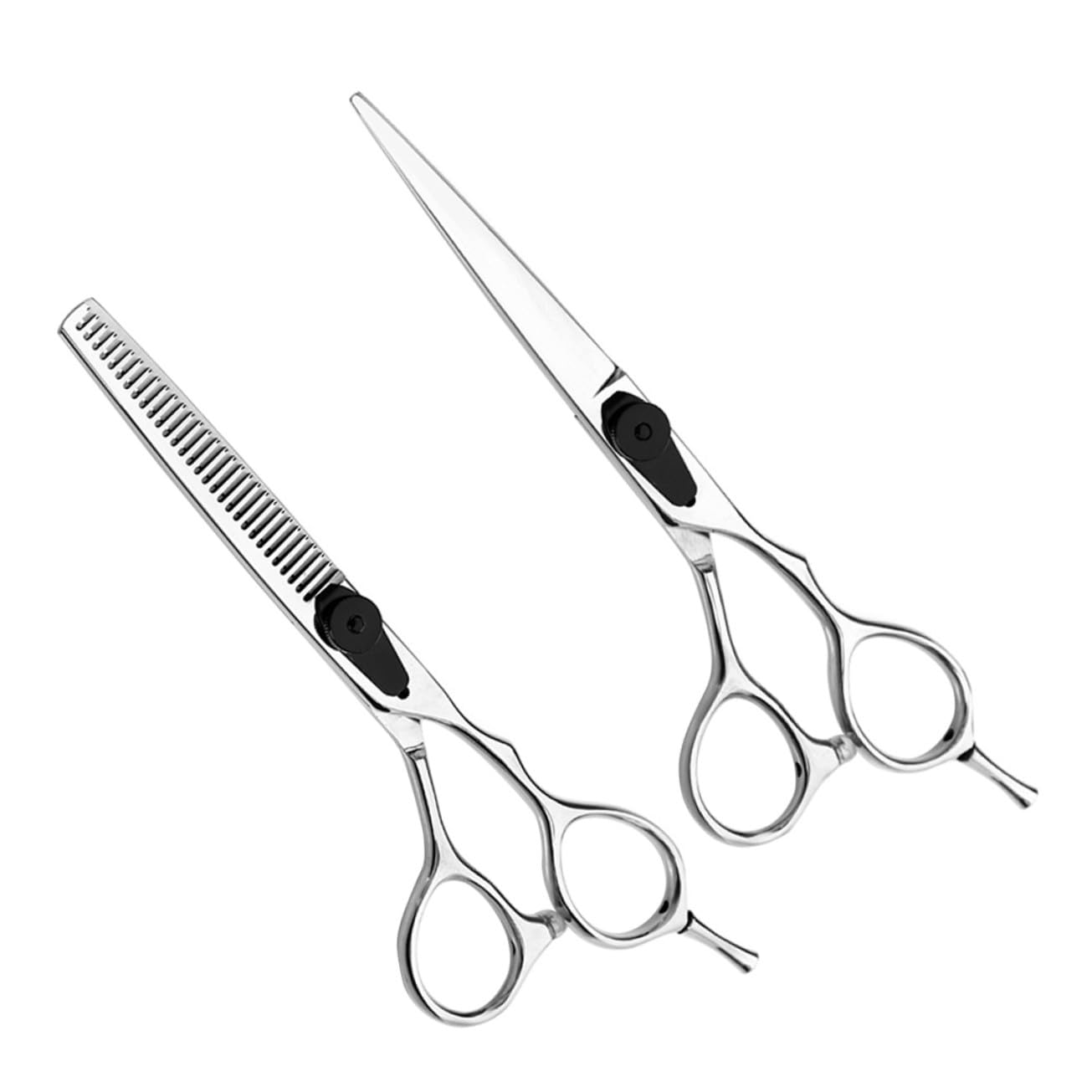 Haarschneideschere 5, 5 Zoll Metall Friseurschere Silber
