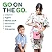 Go on the Go Disposable Toilet Seat Covers for Travel - 50 Toilet Seat Covers Plus 30 Free Flushable Wet Wipes