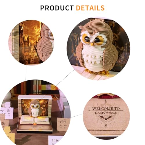 Vingt vingt six calendrier lumineux bloc-notes visage d ' écriture papier spécial permanent ordinateur essentiel LED calendrier de bureau six – vue 7