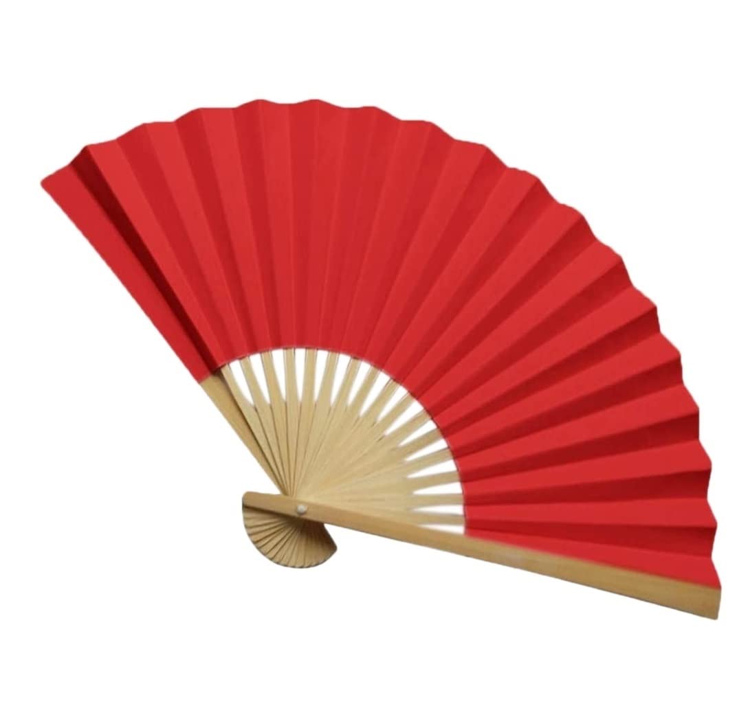 Display Fans Traditional Chinese Fans Hand Held Paper Bamboo Folding Handheld Folded Fan Hand Held(G)