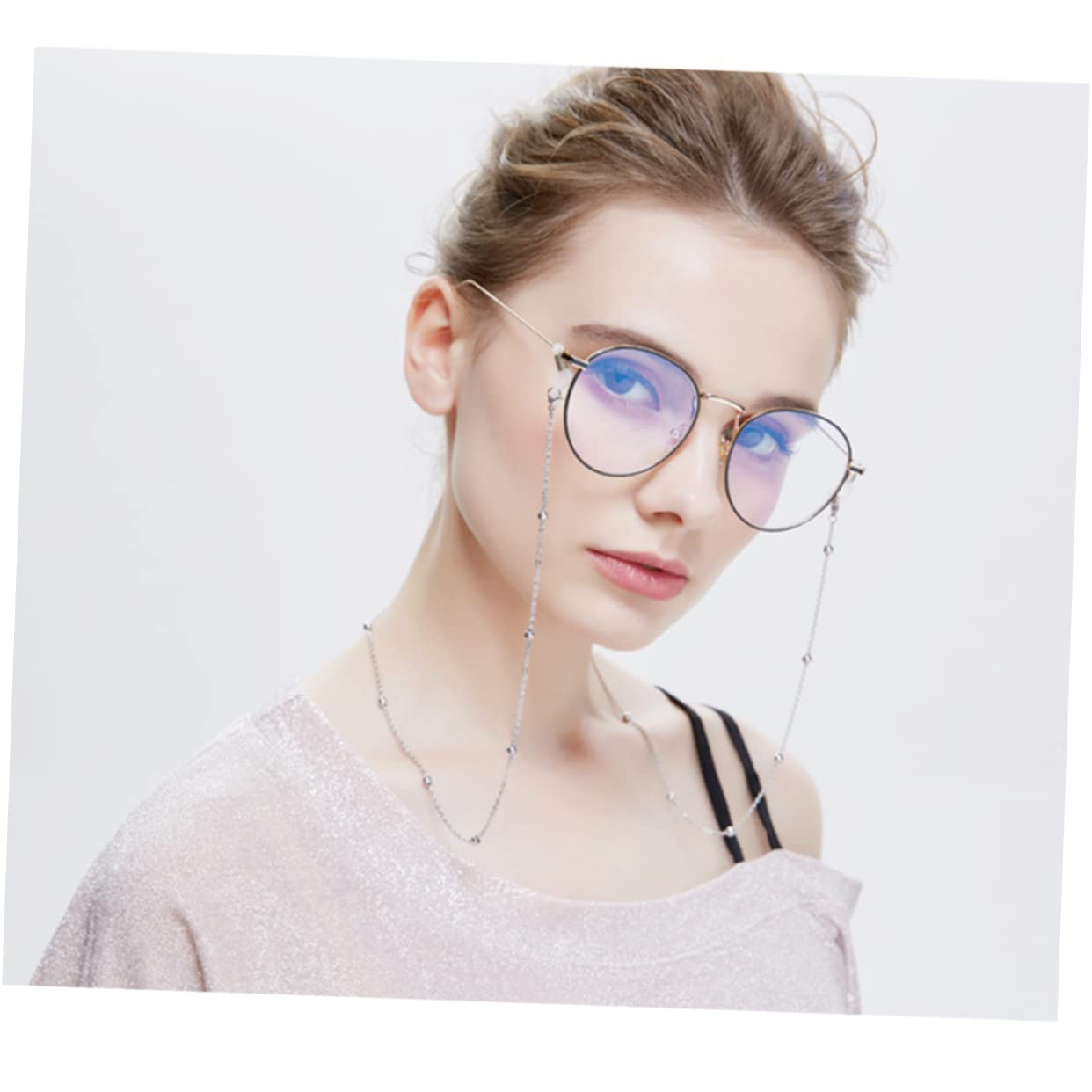 WOFASHPURET 2pcs Eyewear Safety Strap Eyewear Retainer Eyeglasses for Glasses Neck Chain Sunglasses Holder Safety Lanyard Eyeglass Neck Chain Eleglass Holder Strap Glasses