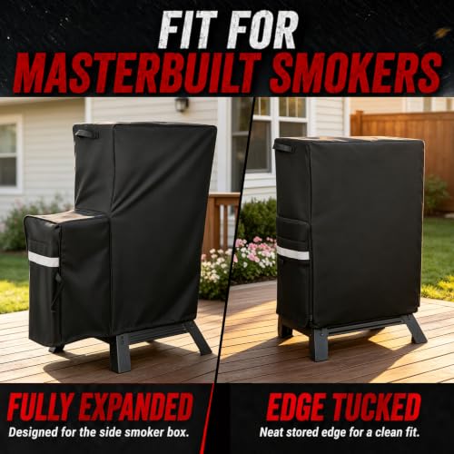 Image of Utheer Grill Cover for Masterbuilt 30 /40 Inch Slow and Cold Smoker Side Box